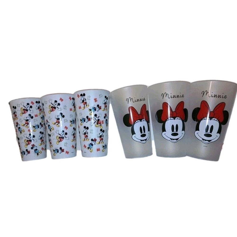MICKEY & MINNIE MOUSE Disney Best Brands Party Cup 32 oz Set Of Six